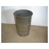 Snap-On Metal Waste Paper Can 16 inches tall