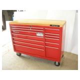 Snap-On Butcher Block Top 13 Drawer Tool Chest on