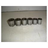 Snap-On 3/8 Drive Sockets  11/16 to 1 inch