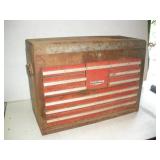 Craftsman 10 Drawer Rusty Metal Toolbox  26x12x19