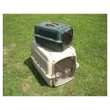 (2) Pet Carriers  largest  20x28x22 inches