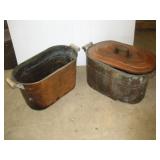 (2) Vintage Copper Boilers  24 inches long