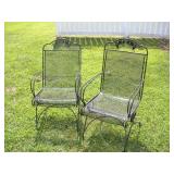 (2) Metal Patio Chairs
