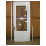 32in Left Handed Storm Door w/Retractable Screen &