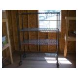 NSF Metal Shelving on Wheels  48x21x66 inches