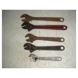 Adjustable Wrenches  6, 8 & 10