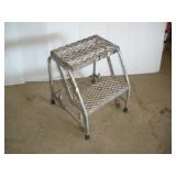 Aluminum Step Stool on Wheels