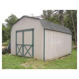 16 X 12 X 9 1/2 FT BARN STYLE STORAGE SHED