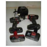 CRAFTSMAN 19.2 V DRILL-IMPACT GUN BATTERY-CHARGER