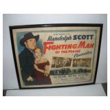 "FIGHTING MAN of THE PLAINS" MOVIE POSTER 28X22