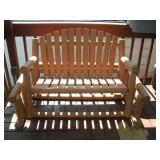 WOOD PORCH SWING 58 inchs long