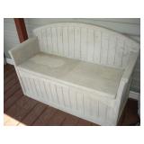 SUNCAST PATIO STORAGE BENCH 4.5 FOOT