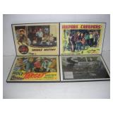 4 VINTAGE MOVIE POSTERS 14X11