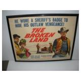 "THE BROKEN LAND" MOVIE POSTER 28X22