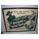"RIDERS of the LONE STAR" 28X22