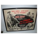 "THE COYBOY AND THE INDIANS" 28X22