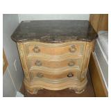 MARBLE TOP NIGHT STAND 33X20X32