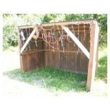 WOODEN MANGER 48 X 63 X 96 INCH