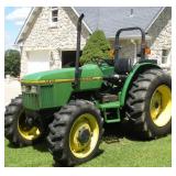 JOHN DEERE 5400 TRACTOR 4 WHEEL DRIVE 1071 HRS