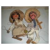 2-VINTAGE MEXICAN MARIONETTE STRING PUPPETS