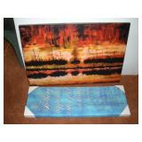 2 CANVICE PRINTS LARGEST 36X24