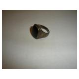 STERLING SILVER RING SIZE 9 , 8.15 GRAMS