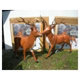 (2) 46 INCH TALL BLOW MOLD REINDEERS