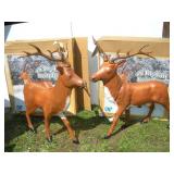(2) 46 INCH TALL BLOW MOLD REINDEERS