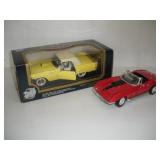 2 1/18th SCALE DIE CAST CARS 55 THUNDERBIRD and