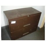 2 DRAWER LATERAL FILING CABINET  36x18x28 INCHES