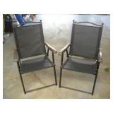 (2) FOLDING PATIO CHAIRS