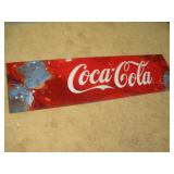 PLASTIC COCA-COLA SIGN  68x19 INCHES
