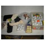 GOLF BALLS, TEE