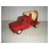 TONKA VINTAGE TIN CEMENT TRUCK  9 INCHES LONG