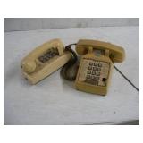 (2) VINTAGE PUSH BUTTON PHONES