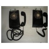 (2) VINTAGE WALL ROTARY PHONES