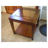 WOOD END TABLE  24X24X24 INCHES