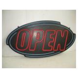 LIGHTED OPEN SIGN - MISSING CORD 36x18 INCHES