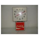 VINTAGE COCA-COLA ELECTRIC CLOCK BY INGRESS-
