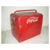 VINTAGE METAL COCA-COLA COOLER  18x13x16 INCHES