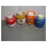 (4) VINTAGE WATER COOLERS