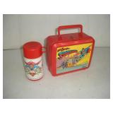 1986 ALADDIN SUPERMAN LUNCHBOX & THERMOS