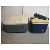 (2) COOLERS  LARGEST 21X13X12
