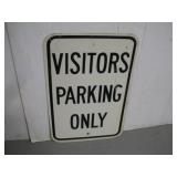 VISITOR PARKING METAL SIGN  12X18 INCHES