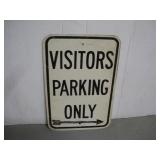 VISITOR PARKING METAL SIGN  12X18 INCHES