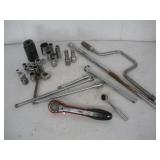 ASSORTED SOCKETS, RATCHETS & EXTENSIONS