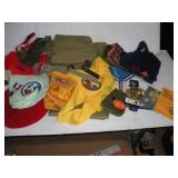VINTAGE BOY SCOUT UNIFORM, SCARVES & ETC.