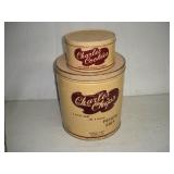 VINTAGE CHARLIE COOKIES & CHIPS TINS