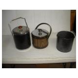 (3) VINTAGE ICE BUCKETS