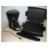 GEORGE FOREMAN GRILL & COFFEE POT